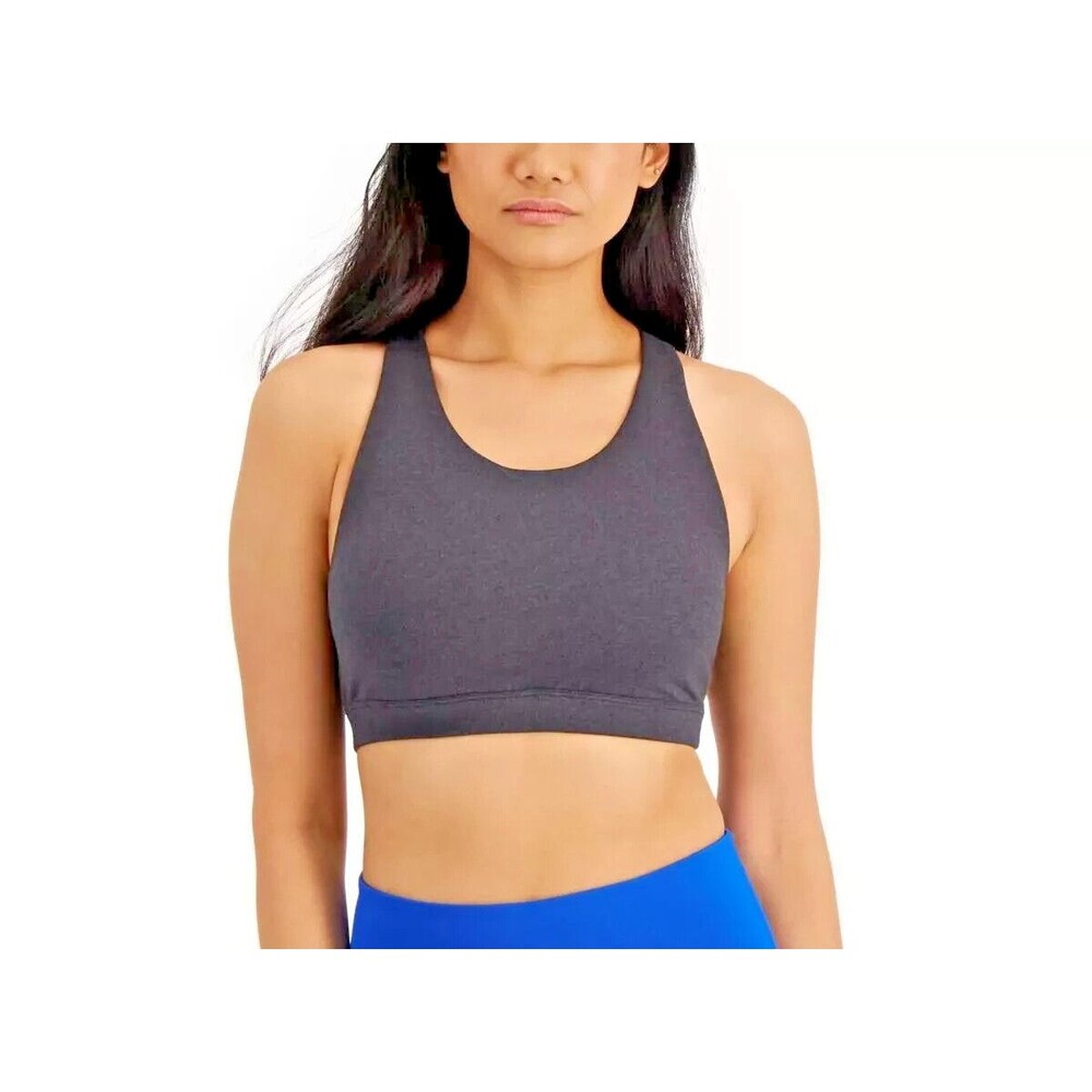 ID Ideology Women's Low-Impact Sports Bra Deep Charcoal Gray size Small